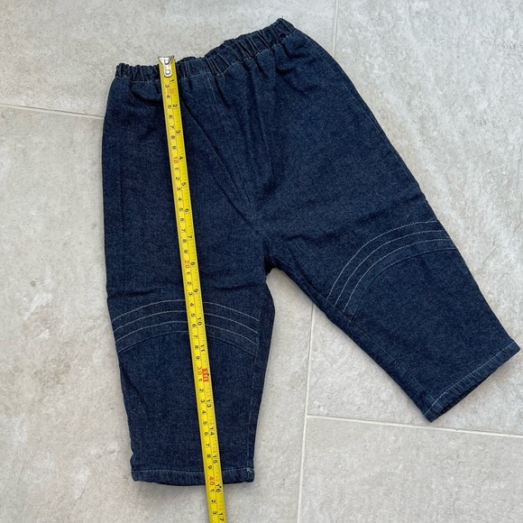 Warm Cozy La Petite Ourse Denim Hooded Jacket & Pants 9 Mos EUC Outfit - Picture 10 of 15